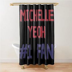 Michelle Yeoh Fan Shower Curtain