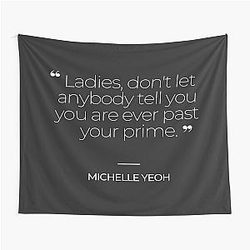 Michelle Yeoh Inspirational Quotes Tapestry