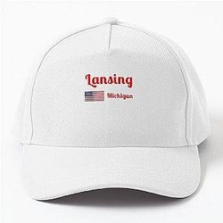 Lansing Michigan Styled Baseball Cap
