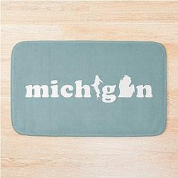 Michigan Local in the Great Lakes State Bath Mat