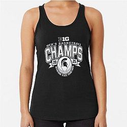 Michigan State Spartans Men's Basketball Big Ten Champion 2025 Gift for Game Day Racerback Tank Top