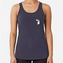 Michigan Heart Racer Tank Top