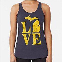 Love Michigan Wolverine State Pride Tank Top