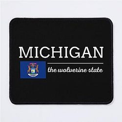 Michigan State Flag Mouse Pad