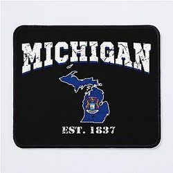 Michigan established in 1837 Mouse Pad