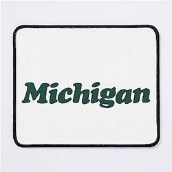 Michigan State Sticker - Sticker Mouse Pad