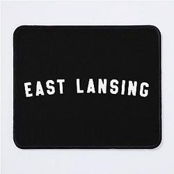 East Lansing Michigan Small Logo Mouse Pad