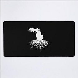 State of Michigan Vector Silhouette Desk Mat