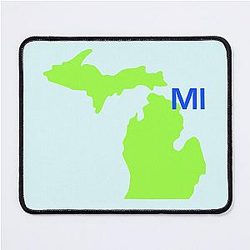 State of Michigan Mouse Pad