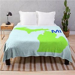 State of Michigan Throw Blanket