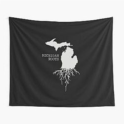 Michigan Roots State of Michigan Tapestry