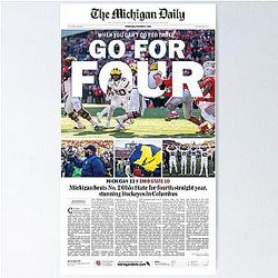 The Michigan Daily Front Cover Poster