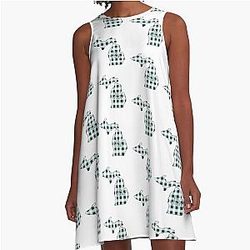 Go Green Michigan A-Line Dress