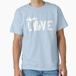 Michigan All White Classic T-Shirt