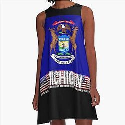 Michigan A-Line Dress