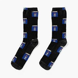 Lansing, Capital of Michigan USA Socks