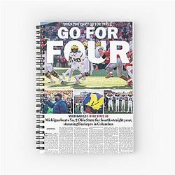 The Michigan Daily Front Cover Spiral Notebook