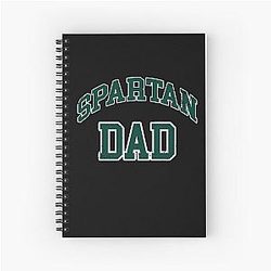 Spartan Dad Michigan State University Pride Spiral Notebook