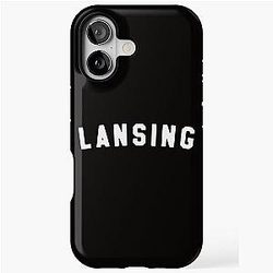Lansing Michigan Small Logo iPhone Tough Case