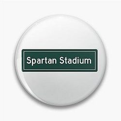 Michigan State Spartan Stadium Sign Pin