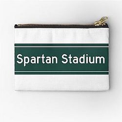 Michigan State Spartan Stadium Zipper Pouch