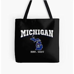 Michigan Established 1837 Tote Bag