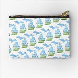 Michigan Home State Zipper Pouch