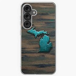 Michigan State Shape Teal Samsung Galaxy Soft Case
