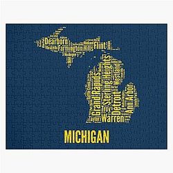 Michigan University Colors Jigsaw Puzzle