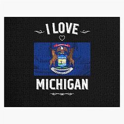 I Love Michigan Jigsaw Puzzles