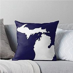 Pride of Michigan Throw Pillow