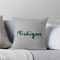 Michigan logo throw pillow