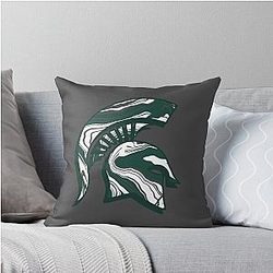 Michigan Marble Throw Pillow