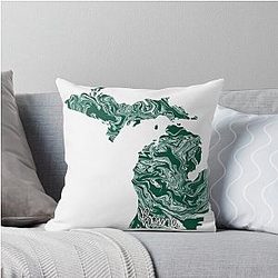 Michigan is Home Throw Pillow