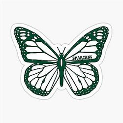Michigan butterfly Sticker