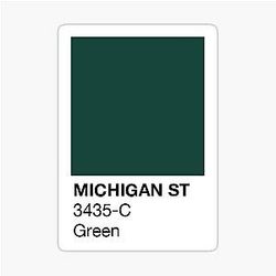 Michigan Print Pantone Swatch Sticker