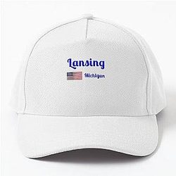 Lansing Michigan Stylish Prints Baseball Cap