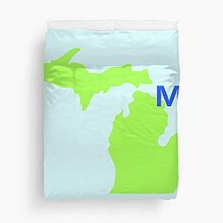 State of Michigan Duvet Cover