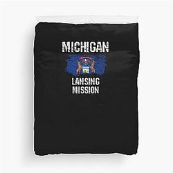 Michigan Lansing Mission Gift for LDS Missionaries Duvet Cover