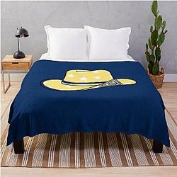 Cowboy Hat Michigan Stars Blanket