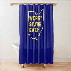 Worst State Ever Michigan Fan Shower Curtain