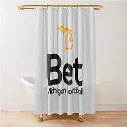 Bet Michigan Football Logo: Legal Sports Betting in Michigan Shower Curtain