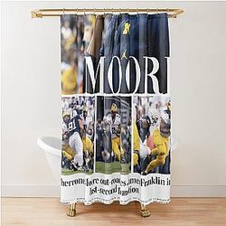 Michigan Daily Sports Monday The Art of Moore Shower Curtain