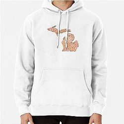 Michigan STATE Flower Pullover Hoodie