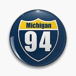 Michigan Interstate Sign Pin