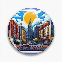 Campus Chronicles Michigan Daily Inspired Apparel Pin