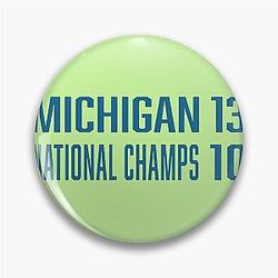 Michigan National Champions 2023 Pin Limited Edition Apparel