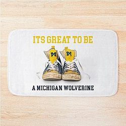 It's Great to Be a Michigan Wolverine Bath Mat