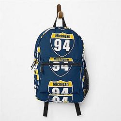 Michigan Interstate Sign 94 Hiking Backpack