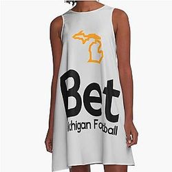 Bet Michigan Football Legal Sports Betting A-Line Dress
